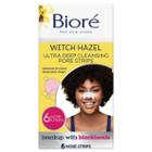 Biore Witch Hazel Ultra Deep Cleansing Pore Strips, Blackhead Removing, Oil-free, Non-comedogenic