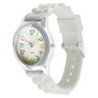 Women's Watch Numbers Dial And Silicone Straps - Xhilaration, White