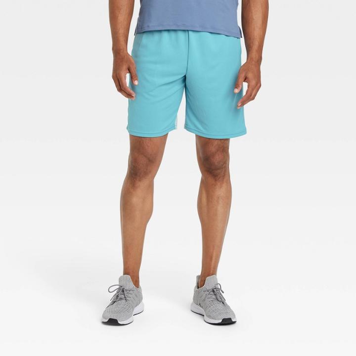 Men's Mesh Shorts - All In Motion Turquoise Blue