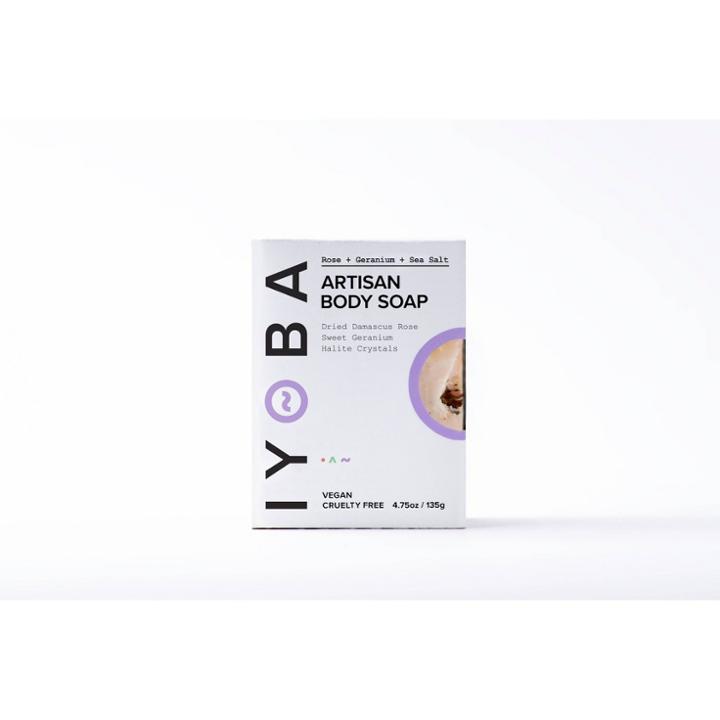Iyoba Rose & Geranium Sea Salt Bar