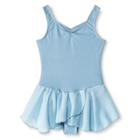 Danz N Motion By Danshuz Danz N Motion Girls' Sweetheart Activewear Leotard Dress - Light Blue 6x/7,