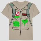 Men's Ghostbusters Costume Short Sleeve T-shirt - Girls Khaki