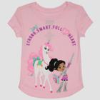 Toddler Girls' Nella The Princess Knight Short Sleeve T-shirt - Pink