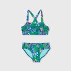 Girls' Tropical Floral Fringe Bikini Set - Cat & Jack Green