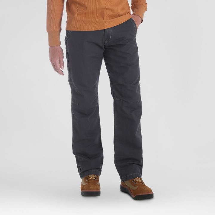 Wrangler Men's Outdoor Coated Cotton Utility Pants - Carbonite