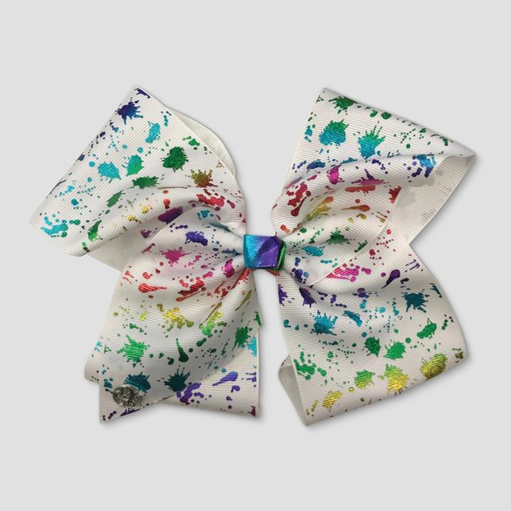 Girls' Nickelodeon Jojo Siwa White Tye Dye Bow Hair Clip,