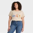 Women's Disney Winnie The Pooh Plus Size & Friends Short Sleeve Graphic T-shirt - Beige