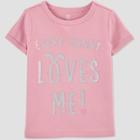 Baby Girls' Easter 'every Bunny Loves Me' T-shirt - Just One You Made By Carter's Pink