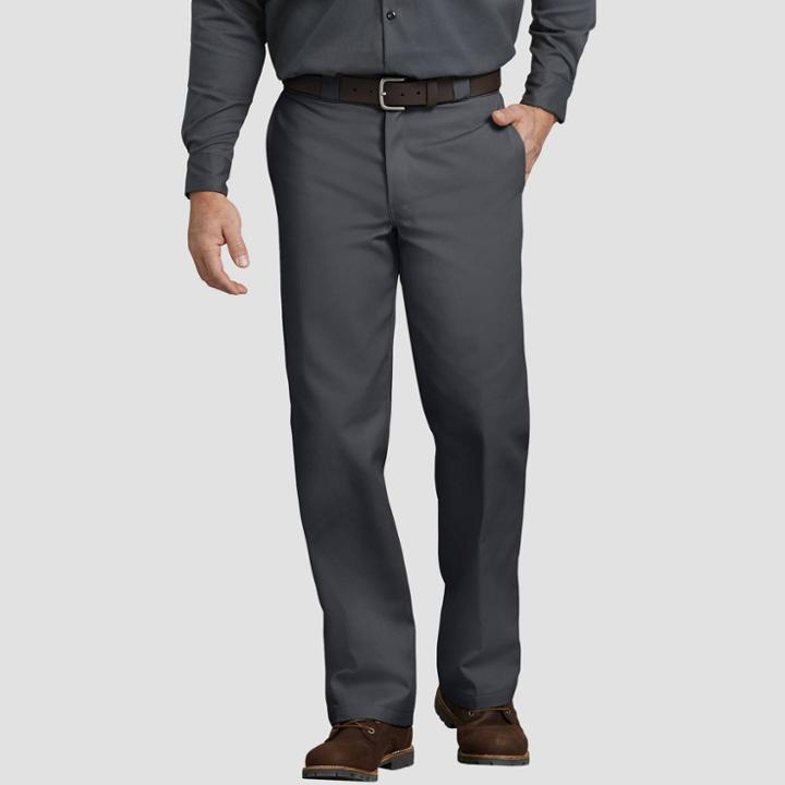 Dickies Men's 874 Regular Straight Fit Twill Work Trousers - Charcoal 30x30,