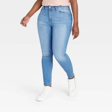 Women's Plus Size High-rise Skinny Jeans - Universal Thread Blue Jay
