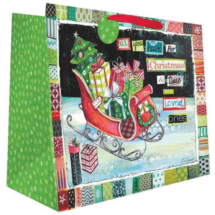 Lang 1ct Happy Christmas Jumbo Gift Bag