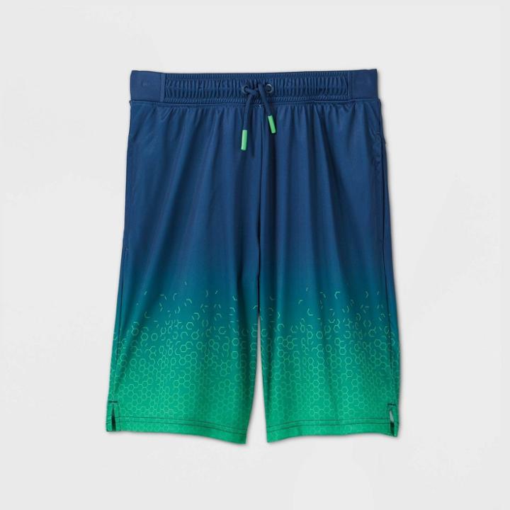 Boys' Geometric Ombre Performance Shorts - All In Motion Green