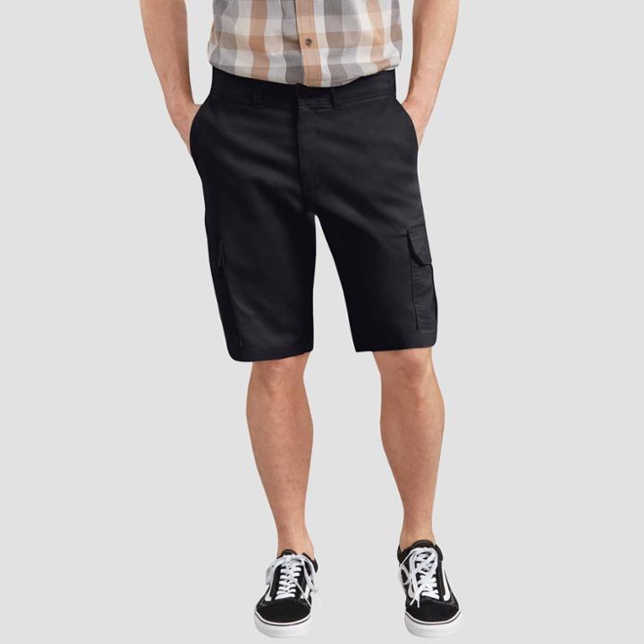 Dickies Men's 11 Regular Fit Cargo Shorts - Black Heather