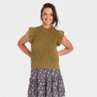 Women's Crewneck Sweater Vest - Universal Thread Olive Green