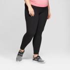 Maternity Plus Size Active Leggings With Crossover Panel - Isabel Maternity By Ingrid & Isabel Black