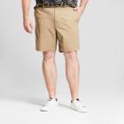 Men's Big & Tall 9 Linden Flat Front Chino Shorts - Goodfellow & Co Khaki (green)