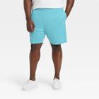 Men's Big & Tall Mesh Shorts - All In Motion Turquoise Blue