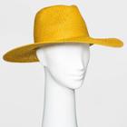 Women's Open Weave Straw Panama Hat - Universal Thread Gold