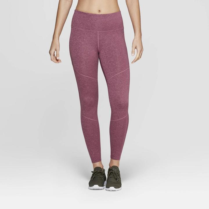 Target Women's Performance High-waisted 7/8 Mini Striped Leggings - Joylab Grape Purple