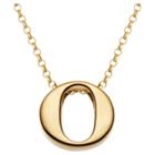 Distributed By Target Women's Sterling Silver 'o' Initial Charm Pendant - Gold, O
