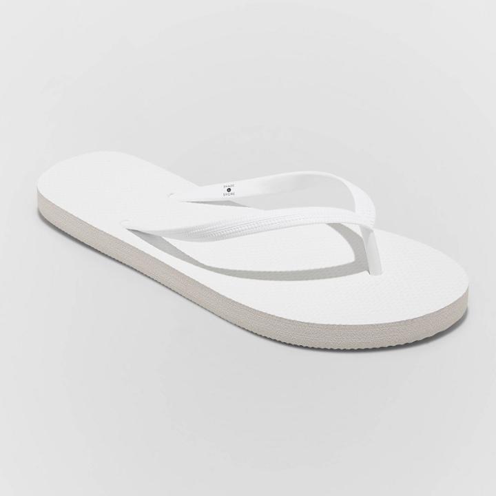 Women's Sara Flip Flop Sandals - Shade & Shore White
