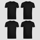 Hanes Premium Hanes Men's Premium 4pk Slim Fit Crew Neck T-shirt - Black