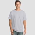 Hanes Men's 4pk Short Sleeve Comfort Wash T-shirt - Ash (grey)