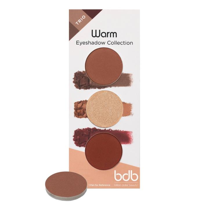 Billion Dollar Beauty Magnetic Waterproof Eyeshadow Trio Pans - Warm Collection