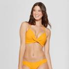 Women's Shore Light Lift Textured Twist Front Bikini Top - Shade & Shore Sunflower