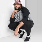 Big And Tallmen's Big & Tall Long Sleeve Raglan Hooded T-shirt - Original Use Black