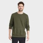 Men's Standard Fit Crewneck Sweatshirt - Goodfellow & Co Green