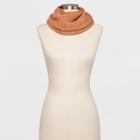 Women's Knit Scarf Snood - Universal Thread Orange One Size, Women's, Calm Orange