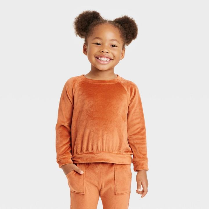 Toddler Girls' Pullover - Cat & Jack Orange