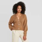 Women's Button-front Cardigan - Prologue Brown