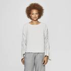 Women's Long Sleeve Crew Neck Blouse - Prologue Gray