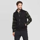 Men's Regular Fit Sweater Fleece Vest - Goodfellow & Co Black M,