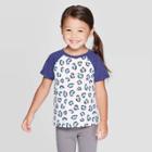 Petitetoddler Girls' Short Sleeve Baseball T-shirt - Cat & Jack Blue/pink 3t, Toddler Girl's, Purple