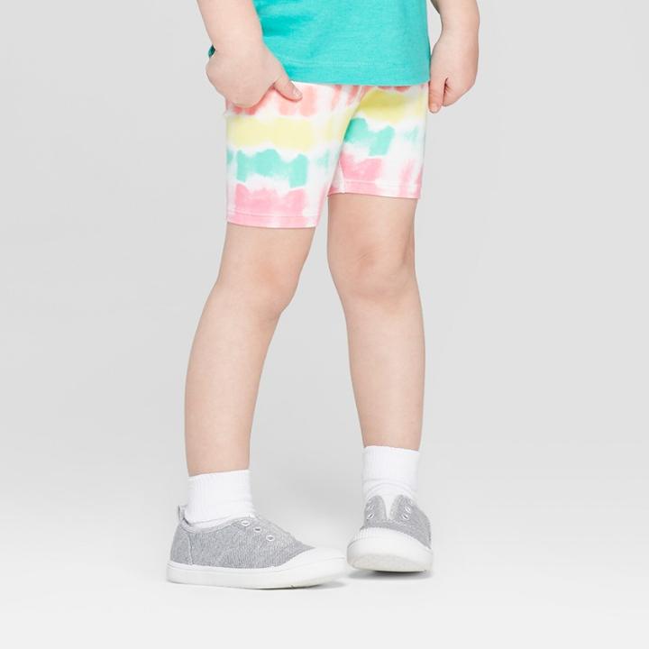 Toddler Girls' Bike Shorts - Cat & Jack White