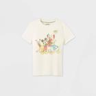 Boys' Mickey & Friends Short Sleeve T-shirt - Off-white Xs - Disney Store, Beige/white