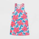 Toddler Girls' Tank Top Floral Knit Dress - Cat & Jack Pink 12m, Toddler Girl's