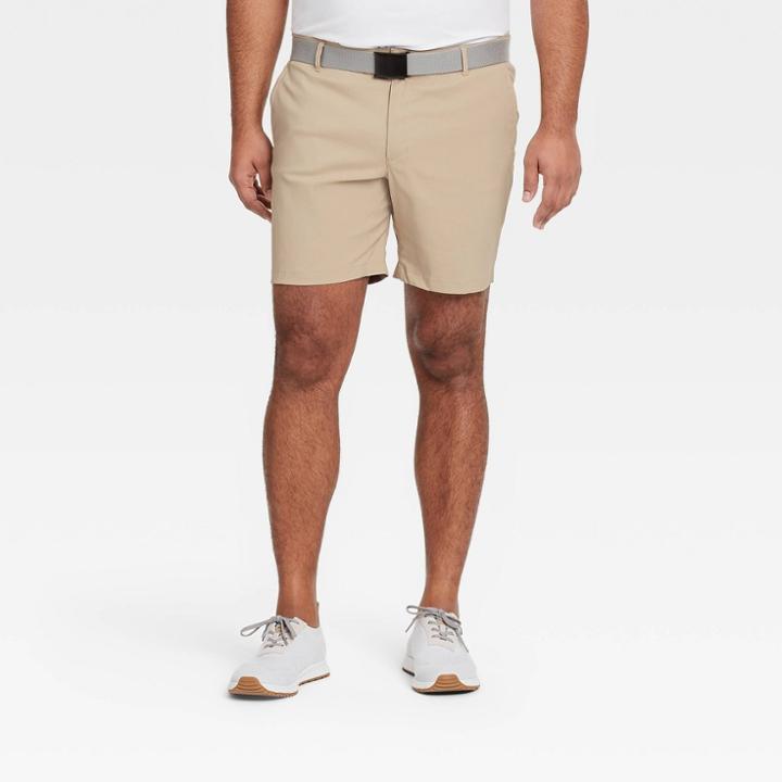 Men's Big & Tall Cargo Golf Shorts - All In Motion Khaki