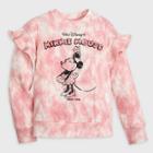 Girls' Disney Minnie Mouse Pullover Sweatshirt - Pink 3 - Disney