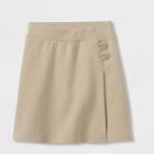 Girls' Pull-on Uniform Knit Skorts - Cat & Jack Khaki