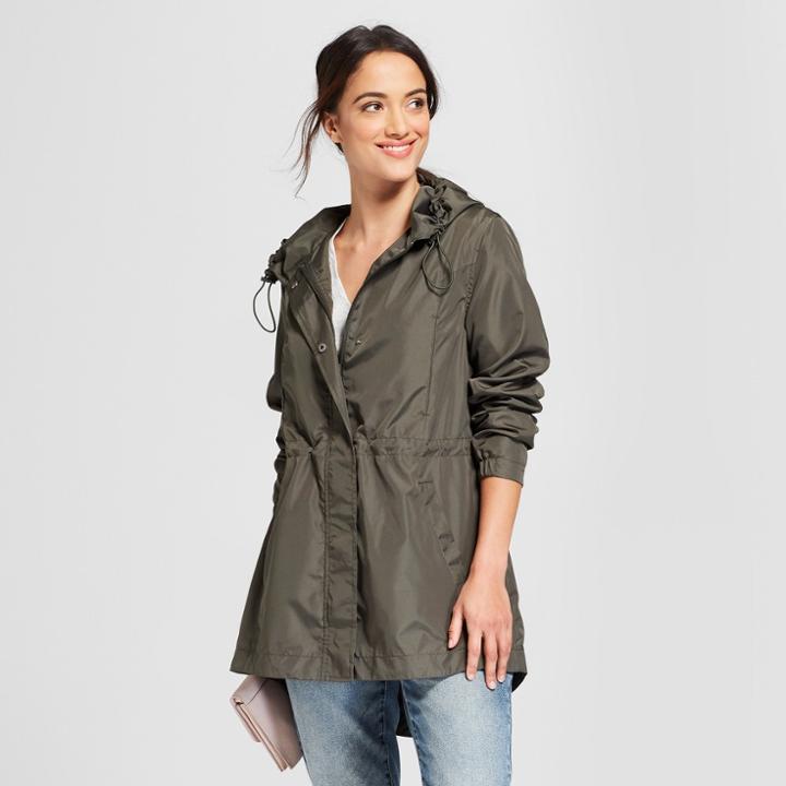 Women's Anorak Jacket - A New Day Olive (green)