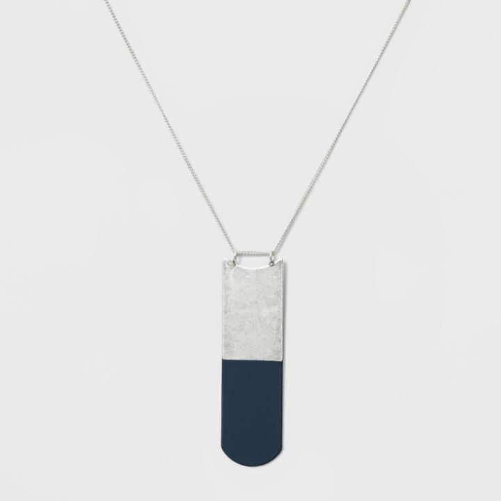 Long Delicate Pendant Necklace - Universal Thread Blue/silver