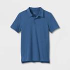 Boys' Golf Polo Shirt - All In Motion Blue