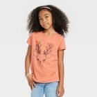 Girls' 'deer' Short Sleeve Graphic T-shirt - Cat & Jack Orange