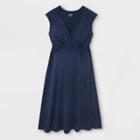 Short Sleeve A-line Maternity Dress - Isabel Maternity By Ingrid & Isabel Xavier Navy