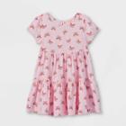 Toddler Girls' Tiered Short Sleeve Dress - Cat & Jack