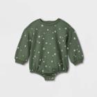 Grayson Collective Baby Star Bubble Sweatshirt - Green Newborn